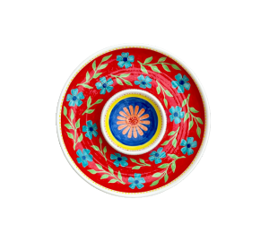 Tester Floral Chip N Dip Bowl