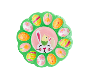 Tester Easter Sherbet Egg Plate